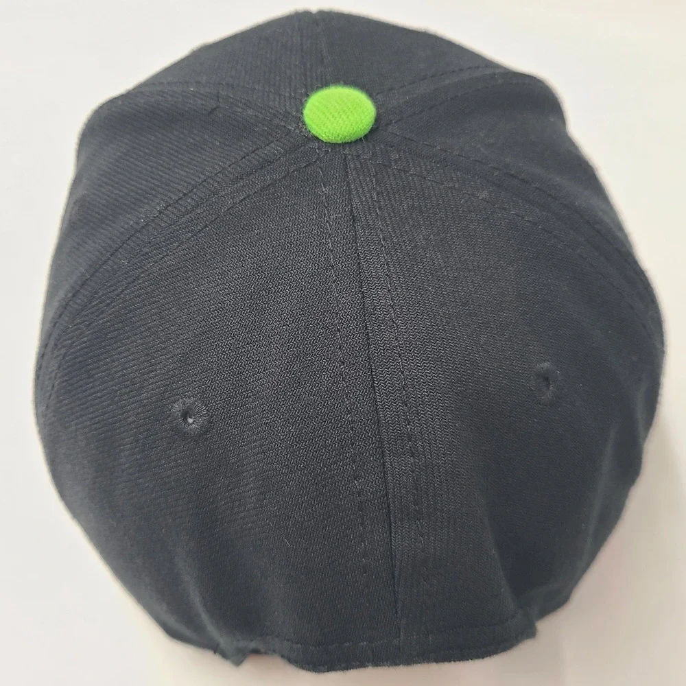 Teenage Mutant Ninja Turtles Hat Snapback Nickelodeon Black Green TMNT Logo Men